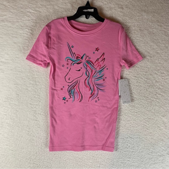 PLANET SLEEP GIRLS Size 8 Unicorn Pink PJ ‎ TOP NWT 5994 - Picture 1 of 6